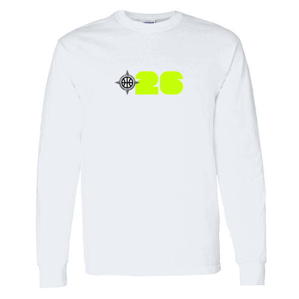 North South 2026 Heavy Cotton 100% Cotton Long Sleeve T Shirt Thumbnail