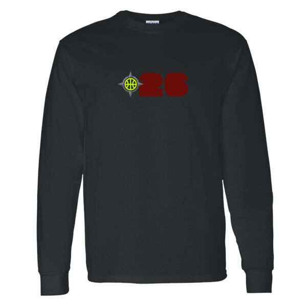 North South 2026 Heavy Cotton 100% Cotton Long Sleeve T Shirt Thumbnail
